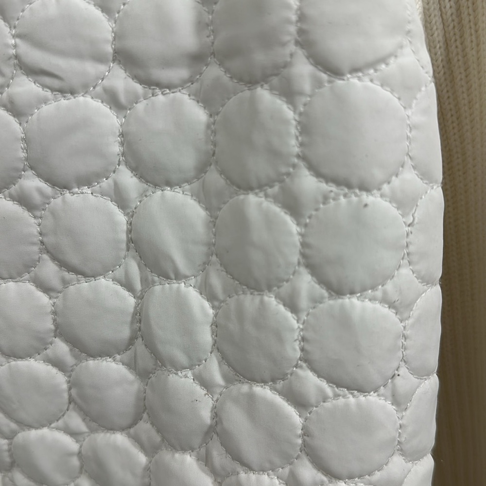 harve benard ivory quilted sweater jacket. Size small. - Picture 7 of 7